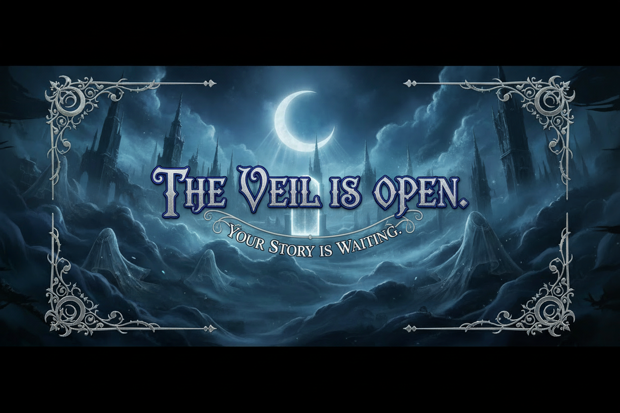 Replace curiosities and enigmas with The veil is open. Your story is waiting. 